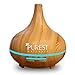 PUREST NATURALS 300ml Essential Oil Oils Diffuser Ultrasonic Cool Mist Aroma Humidifier - Whisper Quiet Large Aromatherapy Air Purifier for Home Office Bedroom Living Room Yoga (ENGRAIN)