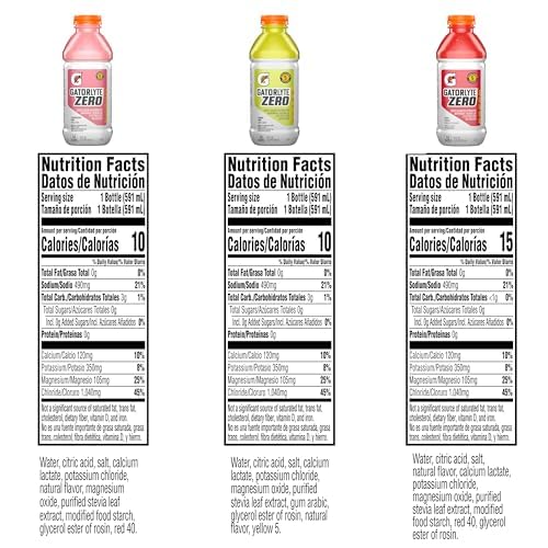 GATORADE GATORLYTE ZERO VARIETY PACK, 20 FL OZ (PACK OF 12)