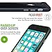 iPhone 7 Bumper Case, FlexGear [S-Bumper] Hard TPU Bumper + Glass Screen Protector (Matte Black)