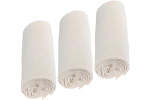 Beavorty 3pcs Unbleached Cotton Cheese Cloths 100x90cm Reusable Kitchen Muslin Fabric for Straining Yogurt,