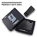 ARW Carbon Fiber Wallet, Metal Money Clip Wallet, RFID Blocking Minimalist Wallet for Men
