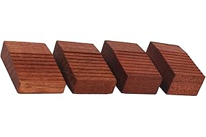 ZHOUSUFEN 4Pcs Floating Tremolo Set up Blocks Wood Electric Guitar Tremolo Slider 4 Sizes Wood Guitar Floating Tremolo Trem Wedges