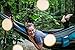 Foxelli Camping Hammock – Lightweight Parachute Nylon Portable Hammock with Tree Ropes and Carabiners, Perfect for Outdoors, Backpacking, Hiking, Camping, Travel, Beach, Backyard & Garden