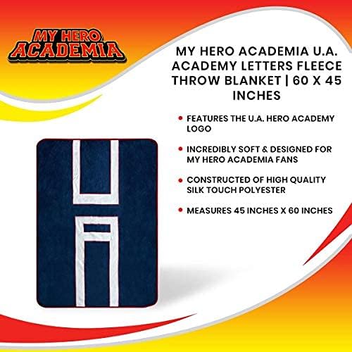 Just Funky My Hero Academia U.A. Academy Letters Fleece Throw Blanket, 60 x 45 inch - Image 5