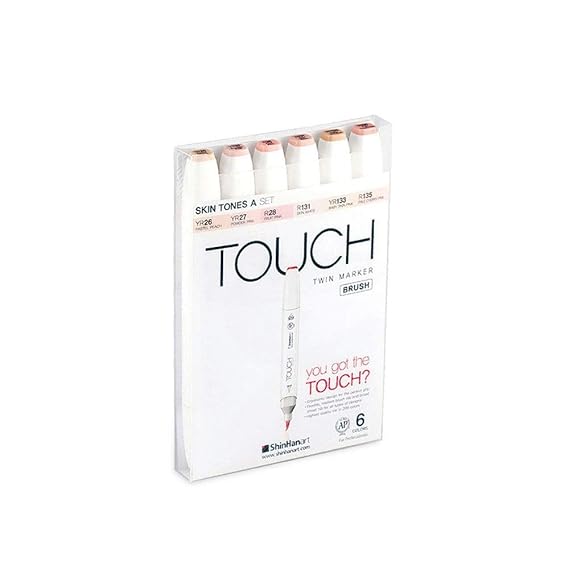 Touch Twin Brush Marker Skin Tones Set A 6 Stück