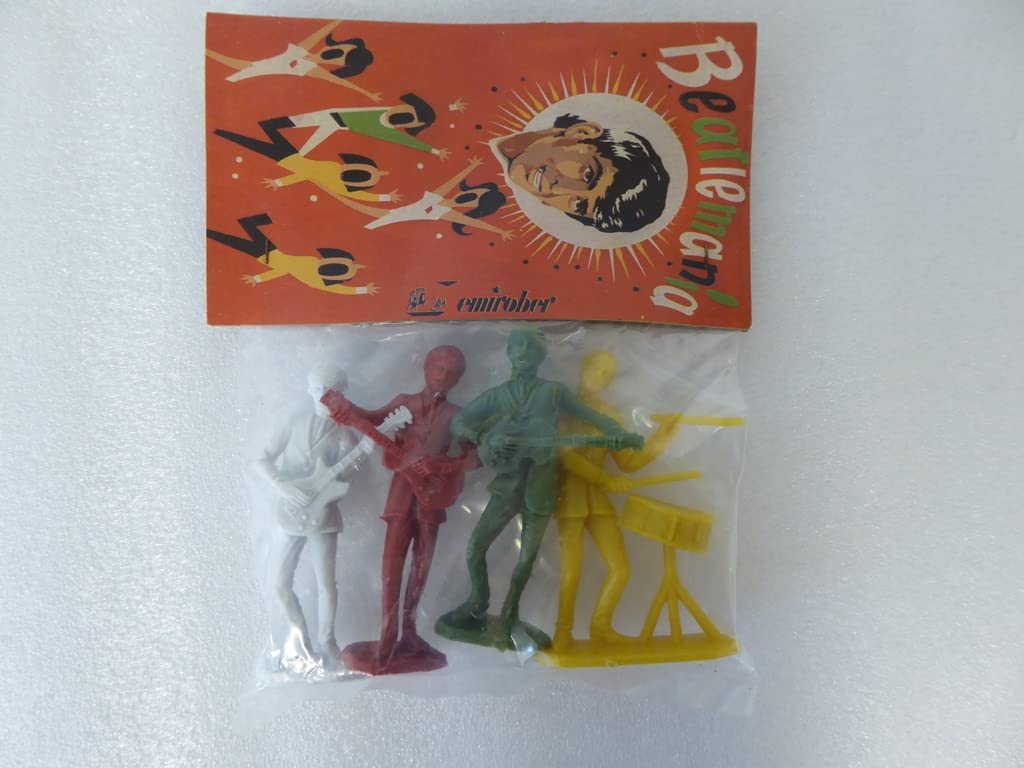 OPO 10 - Set of 4 Emirober The Beatles 8cm Beatlemania 60s Figurines - ref1