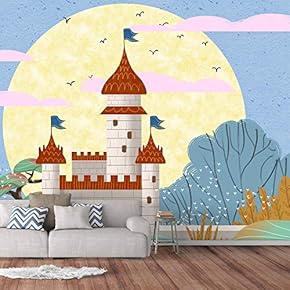 Wall Murals for Bedroom Dream Castle Large Removable Wallpaper Peel and Stick Wall Stickers - 66x96 inches