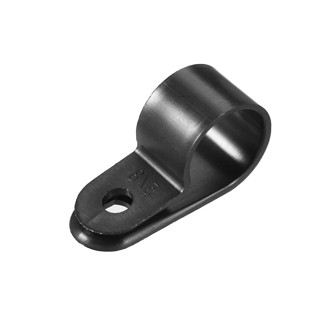 sourcing map 50pcs Nylon R-type Cable Clamp Organizer Cord Clips for Wire Management 15.8mm CC-4