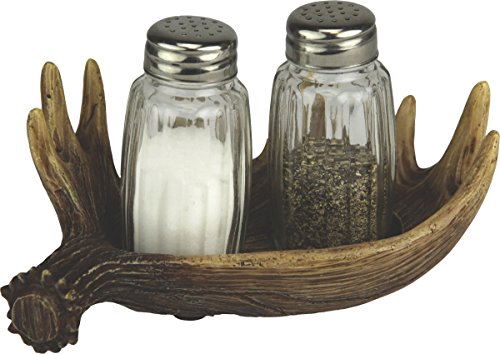 River's Edge Products Moose Antler Salt & Pepper Shaker Set