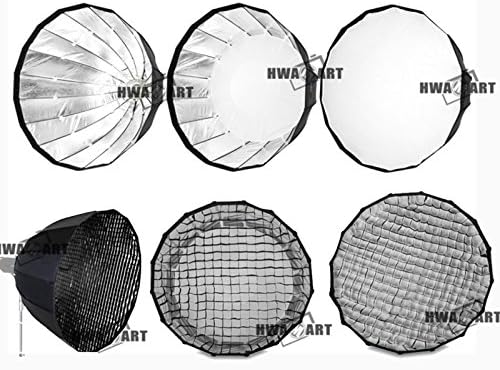 HWAMART ® (190CM, Elinchrom) Parabolic softbox Para Softbox Foldable Studio Interior Reflector Umbrella for Studio Speed-Light Lite Flash Lamp strobe lighting (190CM, Elinchrom)