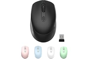 Dual-Mode Ergonomic Wireless Mouse (BT5.2+ USB Receiver Connection), Portable and Comfortable Grip Wireless Mouse, Compatible