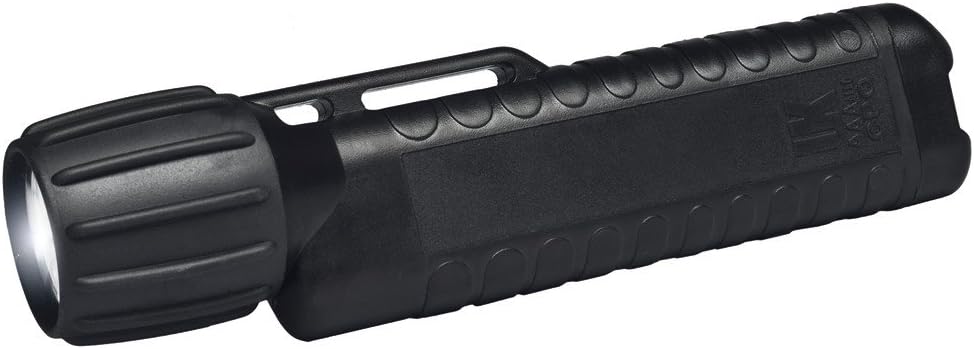 UK 4AA eLED Torch Lights CPO TS / 14436 Back Switch, Black
