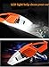 Car Vacuum Cleaner High Power Dust Buster Handheld Vac Pet Hair Crumbs Cleaner 120W 4000PA with 4.5 Meter Cord 12V (Orange)