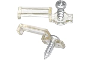 SpiritLED 100 Lots LED Strip Light Mounting Brackets,One Side Fixing Clips,Screws Included (for 10mm Silicone Cover Strips)