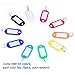150 PCS Key Tags ID Plastic Tag with Split Ring Label Window, 10 Colors