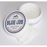 Blue Job Chrome Polish (Removes Exhaust Blues) + Lint Free Polishing Cloth, Bigger 1oz (28g) Tub