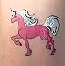 John & Judy 24 Unicorn Temporary Tattoos for Girls | Individually Wrapped Metallic Tattoos | for Unicorn Party Supplies | Goody Bags and Games | Party Favors and Princess Birthdays
