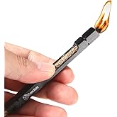 Fire Starter Wick for Campfires - Firewand Survival Tool Serves as a Waterproof Match - Easy to Light with Flint and Steel - 