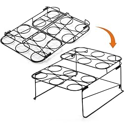 TOPZEA 2 Pack Ice Cream Cone Racks with 12