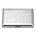 Mother of Pearl Design Engraved Metal Stainless Steel Cigarette Holder Case Storage Box (Patchwork)