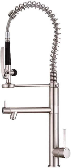 GROHES Grifo de Cocina extraíble Grifo Mezclador de Fregadero Doble con