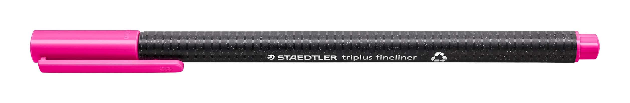 STAEDTLER 334-20 Triplus Fineliner Superfine Pen, 0.3mm Line Width - Magenta (Box of 10)