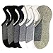 No Show Socks Men 6 Pairs Cotton Mens Casual Non-Slip Low Cut Ankle Socks Size 6-12