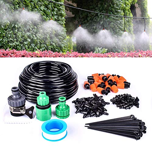 WisMilty Garden Irrigation System,Automatic Micro Irrigation System Kit Saving Water,50ft 1/4" Blank Distribution Tubing Hose for Greenhouse Cooling Suite Plant Watering (Irrigation System) - Thumbnail 7