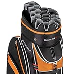 Founders-Club-Premium-Cart-Bag-with-14-Way-Organizer-Divider-Top-Orange-and-Black
