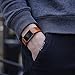 Henoda Replacement Bands Compatible with Fitbit Charge 2 Classic Genuine Leather Charge 2 Band Fitness Wristband for Women Men Small Large Bright Brow