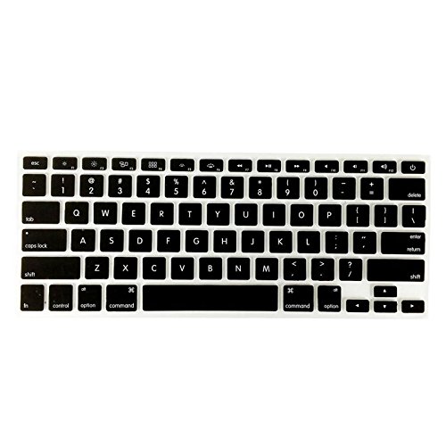 V-MACH Black Silicone Keyboard Cover Skin for Apple Macbook Pro MAC 13" 15" 17"