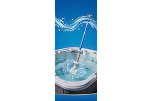 Hot Tub Vacuum/Spa Vac with 2 Attachments and Wall Hanger (1 Pack)