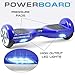 Powerboard by HOVERBOARD - (SAFE UL 2272 CERTIFIED) Blue - 2 Wheel Self Balancing Scooter with LED Lights - Hands Free Battery Powered Electric Motor --Personal Transporter - USA Company