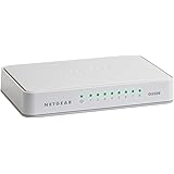 NETGEAR 8-Port Gigabit Ethernet Unmanaged Switch (GS208) - Desktop, Ethernet Splitter, Silent Operation, Plug-and-Play