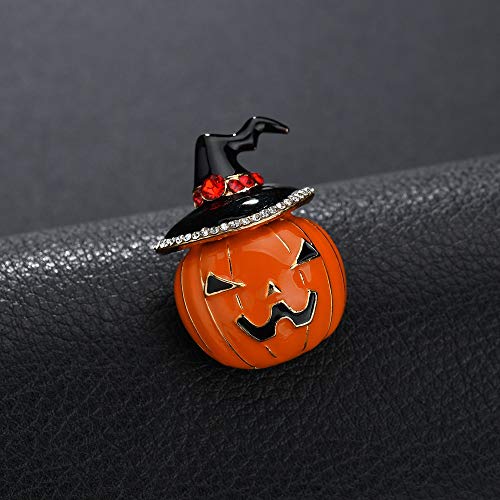 KimYoung Cute Enamel Lapel Pin Sets Carton Animal Brooch Pin (Cute Pumpkin)