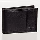 Dockers Men's Genuine Leather Money Clip Slim Billfold Bifold Wallet