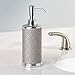 mDesign Liquid Hand Soap Dispenser Pump Bottle for Kitchen, Bathroom | Also Can be Used for Hand Lotion & Essential Oils � Woven Textured Metallic with Chrome Pump and Base