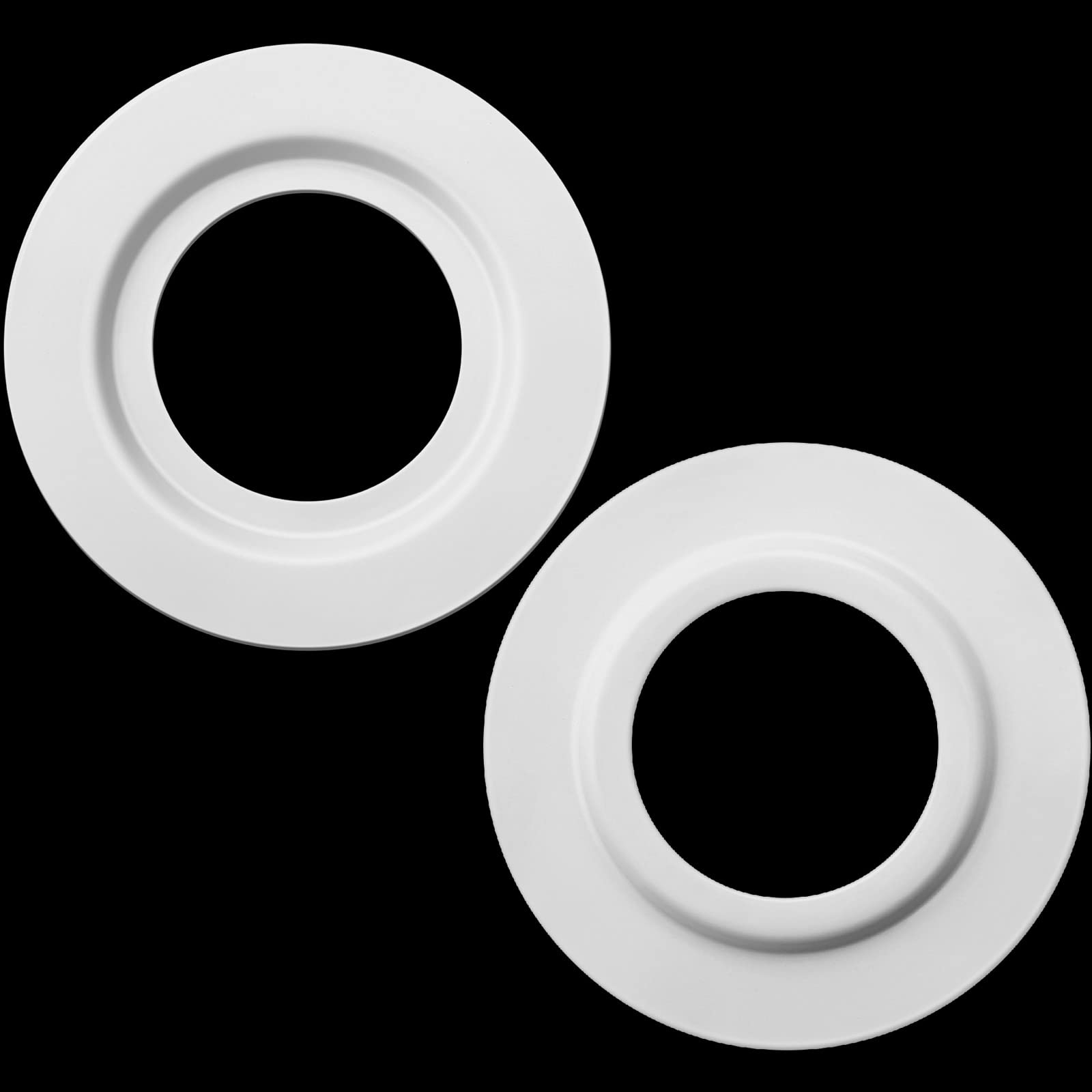 2 Pieces Metal Lamp Shade Reducer Ring for ES/E27 to BC/B22 Plate Light Fitting Lampshade Washer Adaptor Converter (White)