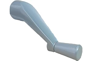 COMYZNOAH Window Crank Handle Replacement,(Silver-Gray) Fit to [3/8" Spline Socket Crank Handle]. Spline Socket, Smooth 360-Degree Operation.Casement,Compatible Andersen Casement Operators (Pack of 1)
