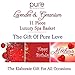 Lavender Spa Gift Basket. Bath and Body Spa Set. 11 Pieces including Bath Bombs, Shower Gel, Bath Oil, Lava Stone Bracelet. Best Relaxation Gift for Women - Birthday, Anniversary, Sympathy