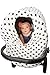 Stretchy Baby Car Seat Cover Canopy with Snaps Multi-use Nursing, Shopping Cart, & High Chair Cover 4 in 1 Design 