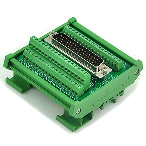 Electronics-Salon D-SUB DB50 Male DIN Rail Mount Interface Module, Breakout Board.