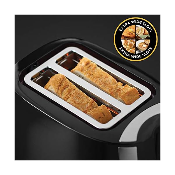 Russell Hobbs 21410 Mode 2-Slice Toaster, Plastic, Black