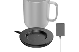 Underhub Charging Coaster 2 Compatible with Embo Temperature Control Smart Mug 2 and 1 - Mug Power Cord - Charger Dock Base for Wireless Warmer Cup Accessories (Black)