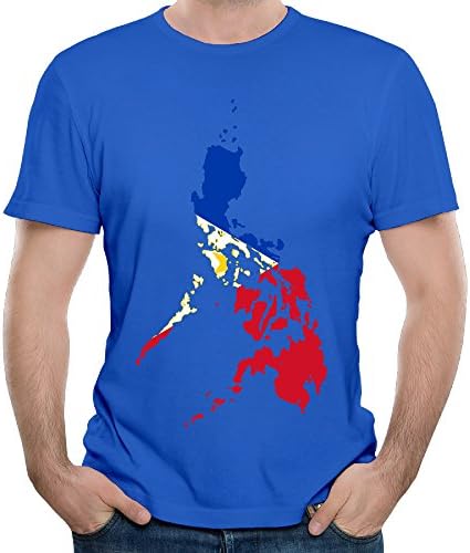 Eijudge History Of Philippine Map Men's Short Sleeves Pure Color T-shirt