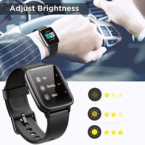 ALNbes Health and Fitness Smartwatch with Heart Rate Monitor, Smart