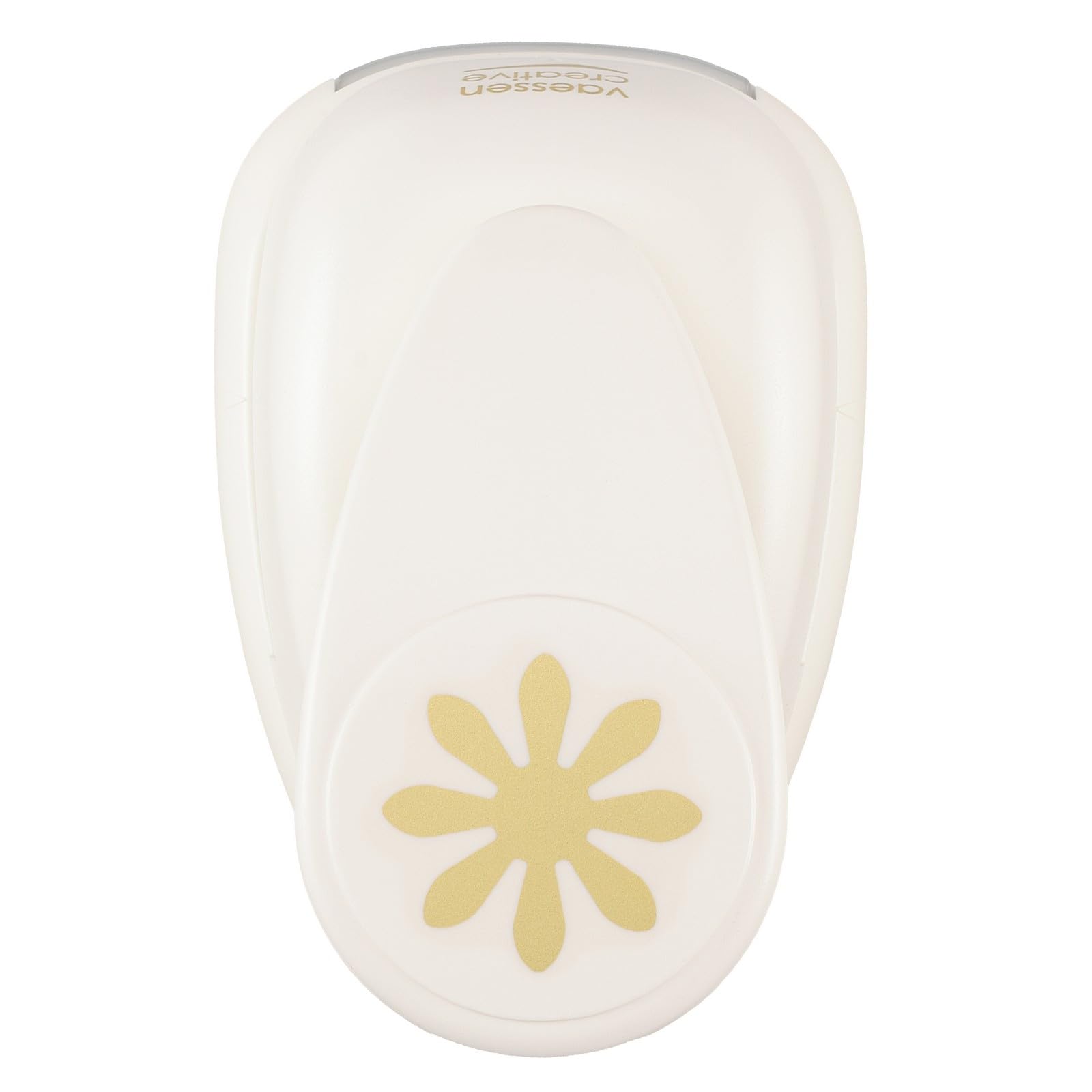 Vaessen Creative Craft Paper Punch - Daisy - 5,1 x 5,1 cm - Circle Cutter for Crafting and Card Making, Pink