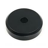 Menesia 45 Record Adapter Aluminum 45 RPM Adapter for Record Player (Black)