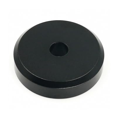 Menesia 45 Record Adapter Aluminum 45 RPM Adapter for Record Player (Black)