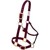 Weaver Leather Original Adjustable Nylon Horse Halter, Average Horse, Burgundy